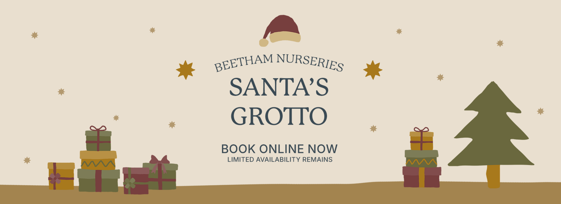 Santa's Grotto at Beetham Nurseries