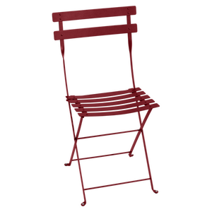 Fermob Bistro metal folding chair in Chili