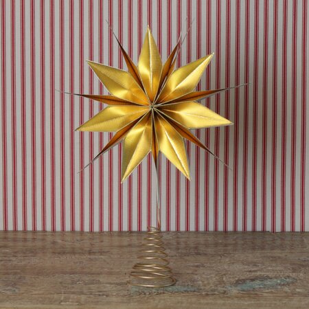 Gisela Graham Gold Paper Star Tree Topper