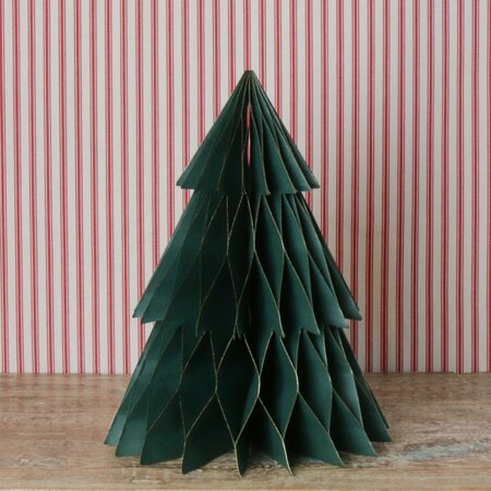 Gisela Graham Green Honeycomb Paper Tree Decoration