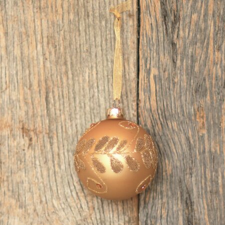 Gold Beaded Sancia Hanging Bauble