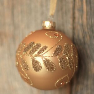 Gold Beaded Sancia Hanging Bauble