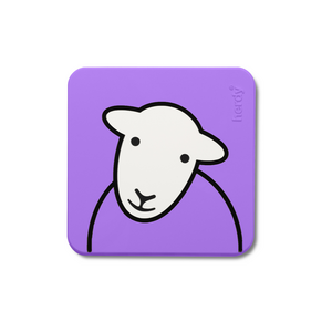 Herdy Hello PVC Coaster in Purple