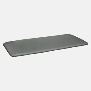 Kettler Caredo Bench with Seat Pad Cushion - Slate