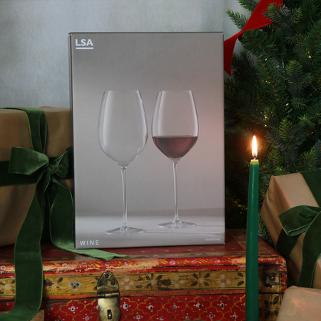 LSA Red Wine Goblet 850ml Clear Set of 2