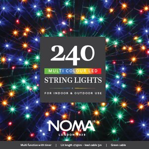 Noma 240 LED Multi-Colour String Lights