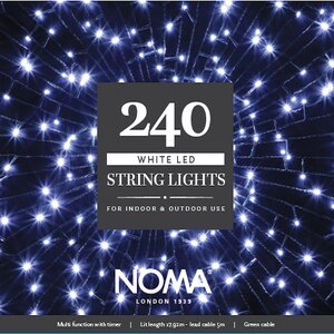 Noma 240 LED White Multifunction String Lights