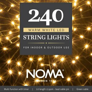 Noma 240 Warm White Multifunction String Lights