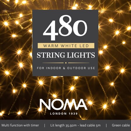 Noma 480 LED Warm White Multifunction String Lights