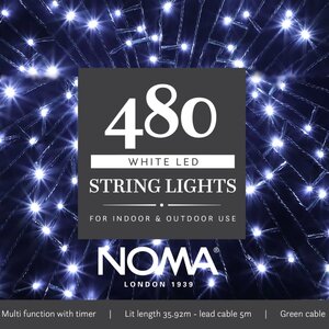 Noma 480 LED White Multifunction String Lights