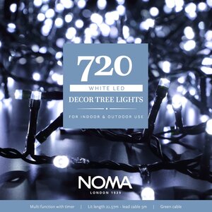 Noma 720 LED White Multi-Function Decor Tree Lights