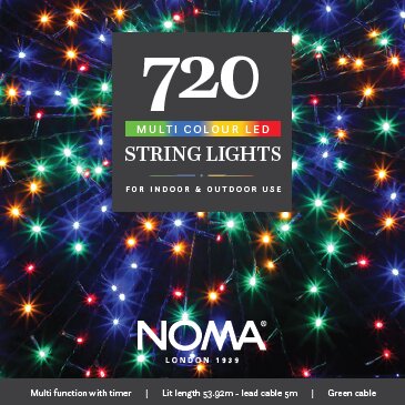 Noma 720 Multi-Colour String Lights