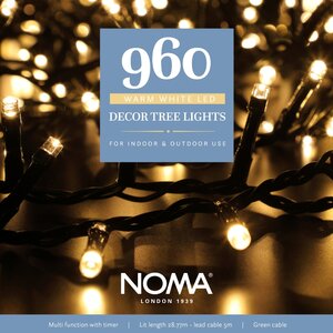 Noma 960 LED Warm White Multi-Function Decor Tree Lights