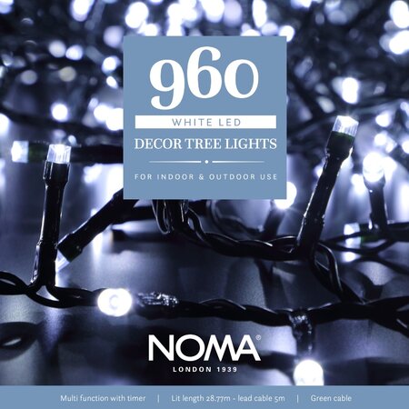 Noma 960 LED White Multi-Function Decor Tree Lights