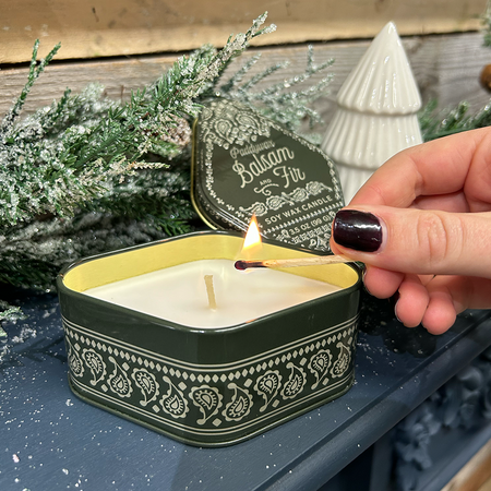 Paddywax Station Printed Tin Balsam & Fir