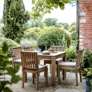 Porthallow Square 4 Seater Dining Set by Garden Trading